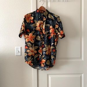 DENIM & SUPPLY Men’s Black Floral Poplin Sport